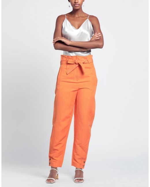 Alberta Ferretti Orange Trouser