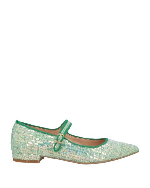 Divine Follie Green Ballet Flats