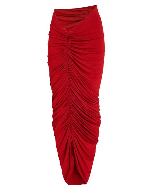 Magda Butrym Red Maxi Skirt