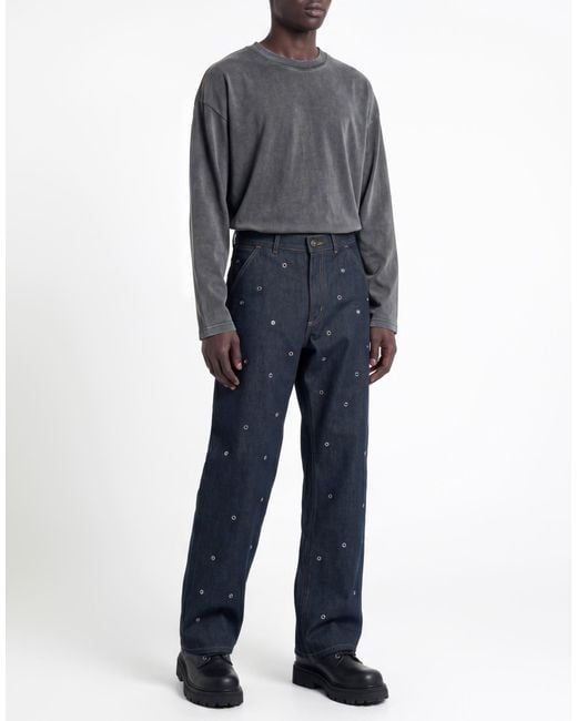 THE BIG WHITE BLUE Blue Jeans Cotton for men