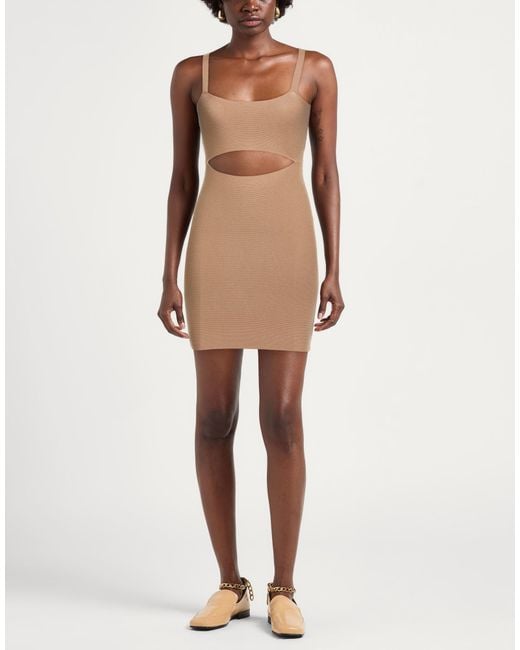Kontatto Natural Mini Dress Viscose, Polyester