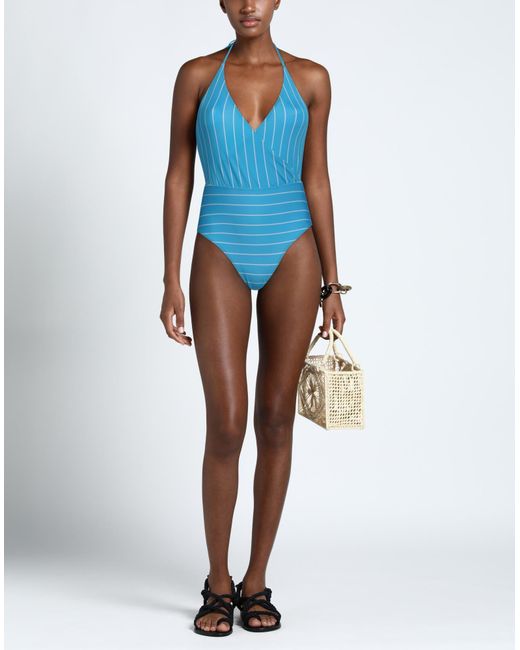 Armani Exchange Blue One-piece Swimsuit
