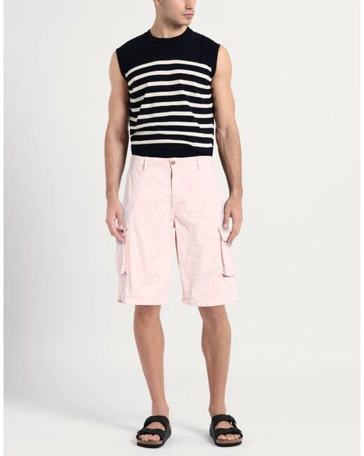 40weft Pink Light Shorts & Bermuda Shorts Cotton for men