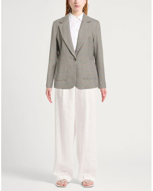 Berna Gray Blazer Polyester, Viscose, Elastane