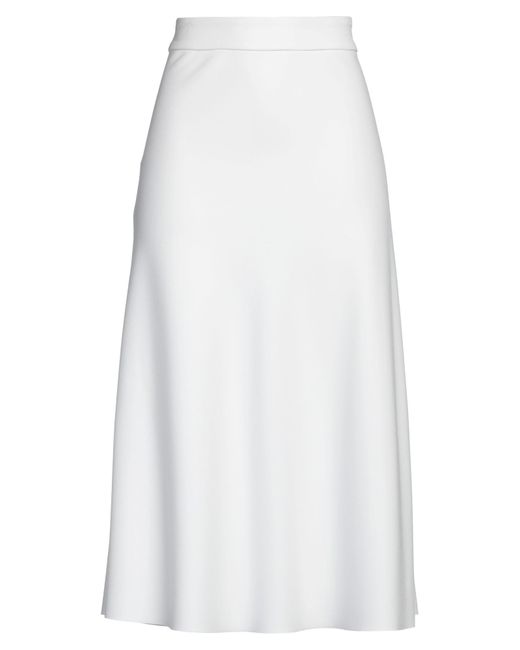 BCBGMAXAZRIA White Midi Skirt