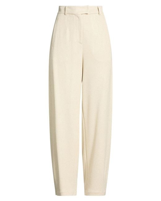 Brunello Cucinelli White Pants Viscose, Cotton, Polyester