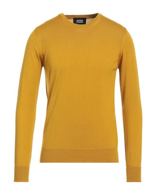 Alpha Studio Pullover in Yellow für Herren