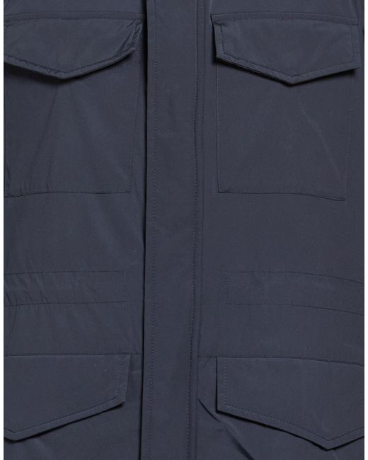 Paul & Shark Blue Jacket Nylon, Elastane for men