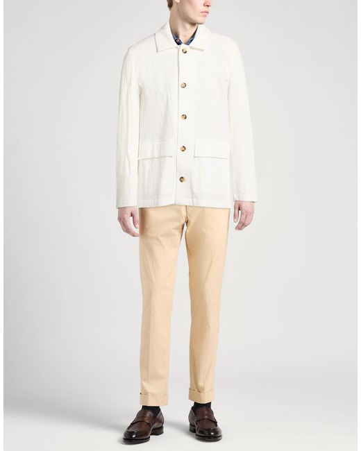PT Torino White Jacket Cotton, Lyocell, Elastane for men