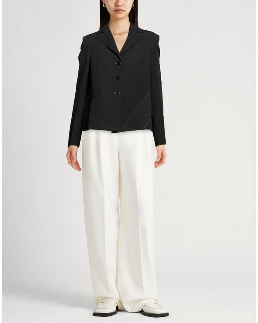 High Black Blazer Polyester, Viscose, Elastane