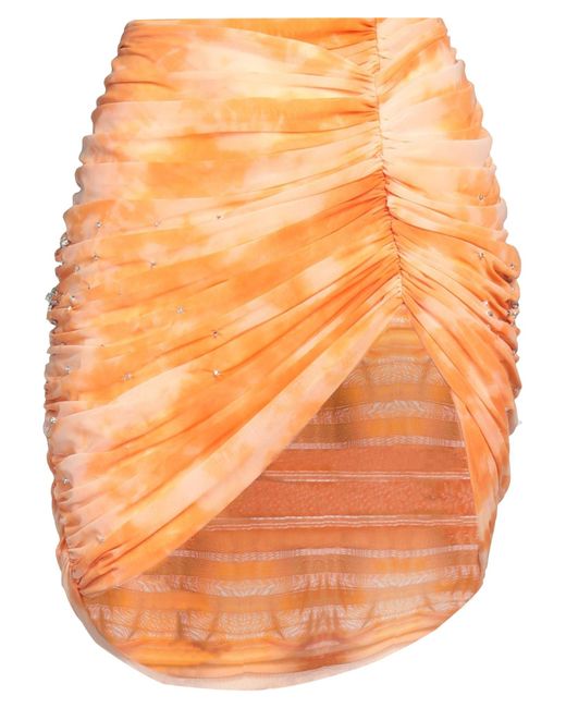 DES_PHEMMES Orange Mini Skirt