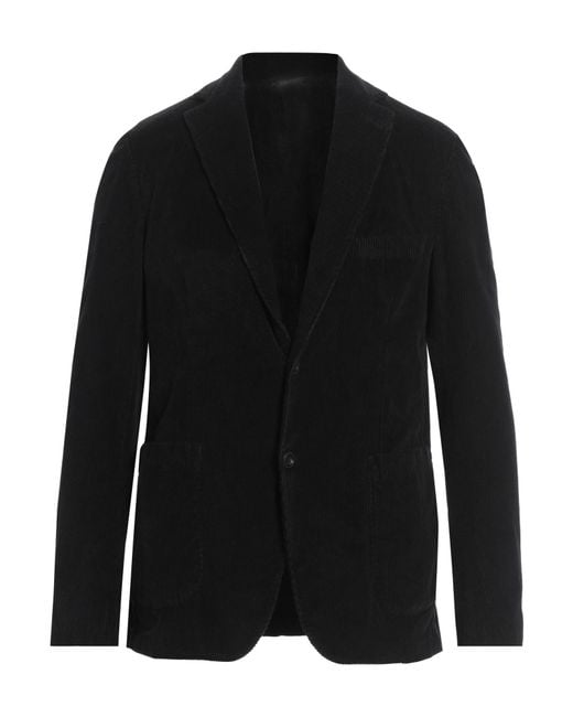 Messagerie Black Patrizio Piscaglia Blazer Cotton, Elastane for men