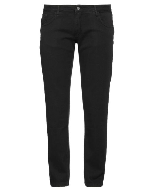 Stilosophy Black Pants Cotton, Elastane for men