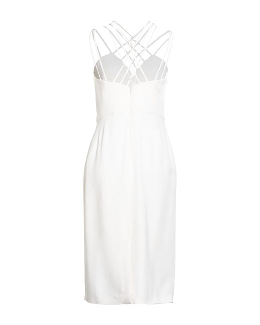 Alberta Ferretti White Midi Dress