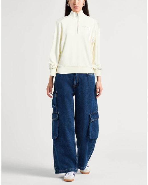 Rag & Bone White Sweatshirt Cotton, Elastane