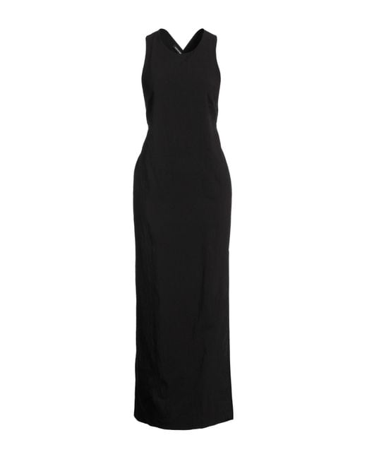 Department 5 Black Maxi Dress Lycra, Polyamide