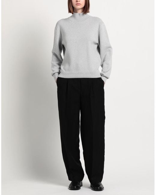 Fendi Gray Turtleneck Wool, Cashmere, Polyamide, Elastane