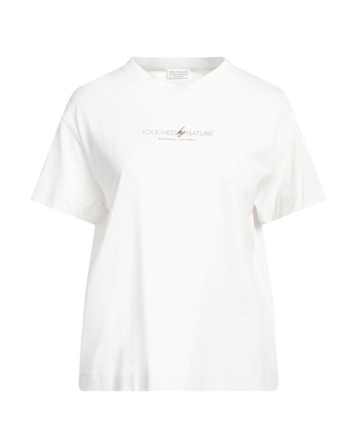 Brunello Cucinelli White T-Shirt Cotton