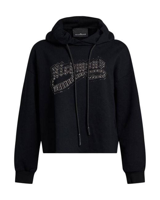 Richmond X Black Sweatshirt Cotton