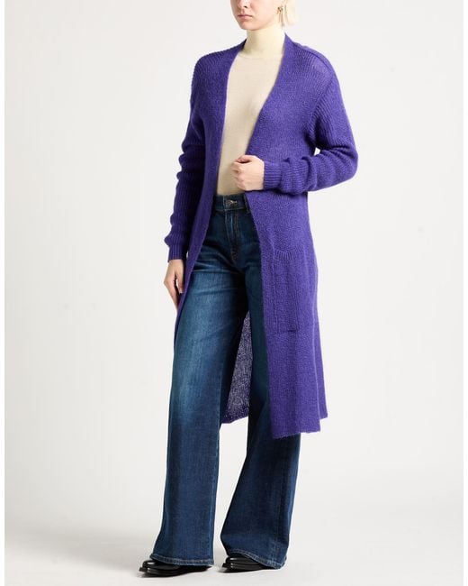 Akep Purple Cardigan Acrylic, Polyamide, Mohair Wool