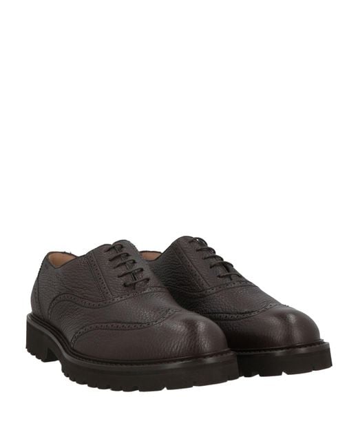 Bally Brown Dark Lace-Up Shoes Calfskin for men