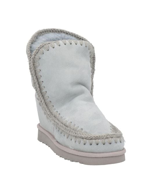 Mou Gray Ankle Boots