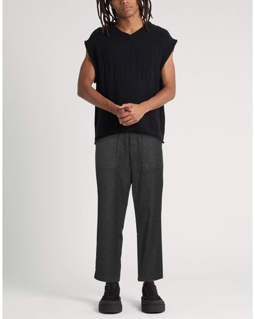 Iceberg Gray Pants Cotton, Wool, Polyester, Polyamide, Elastane for men