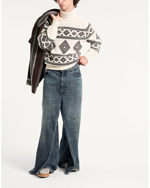 Brunello Cucinelli White Turtleneck Cashmere for men