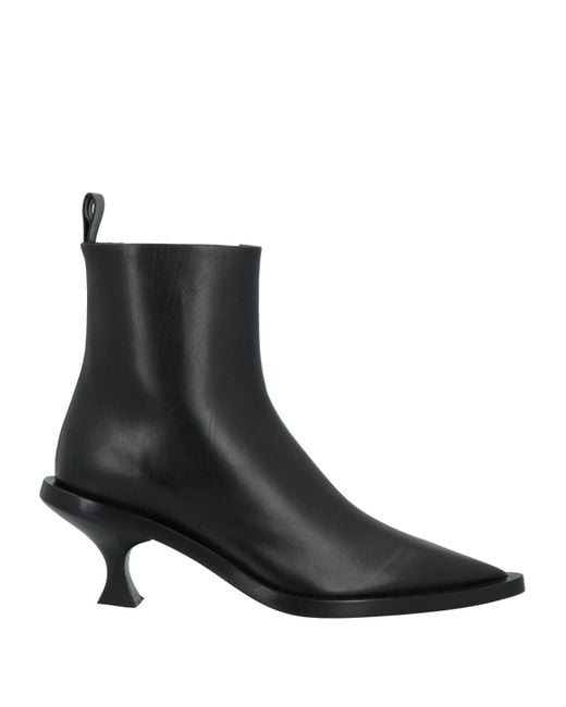 Jil Sander Black Ankle Boots