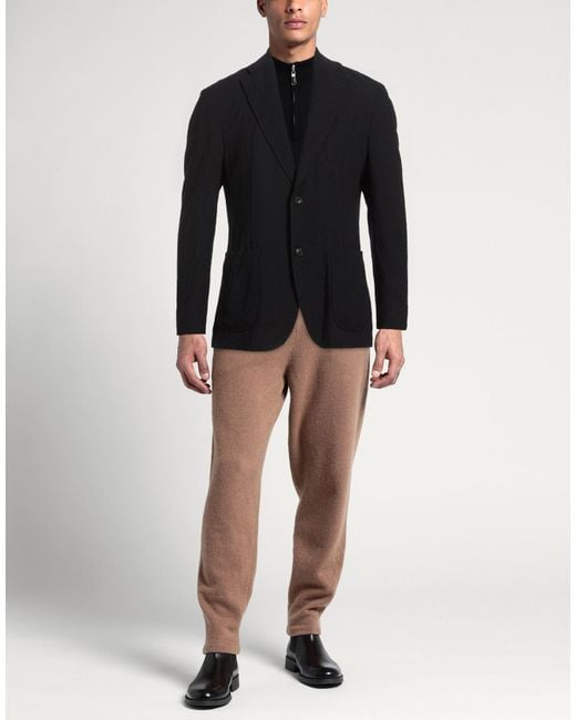 Windsor. Black Midnight Blazer Virgin Wool, Elastane for men