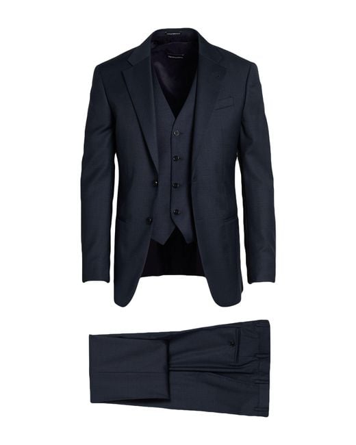 Emporio Armani Blue Suits for men