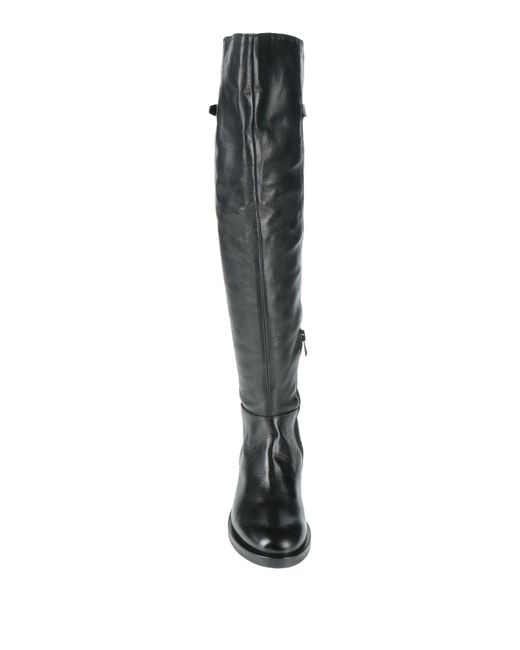 Mjus Black Boot Leather