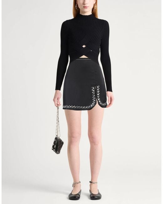 Rabanne Black Mini Skirt Polyester