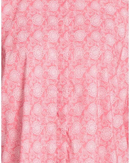 Fedeli Pink Shirt Cotton, Elastane