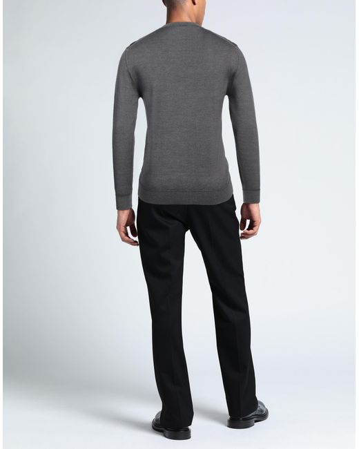+39 Masq Gray Lead Sweater Merino Wool for men