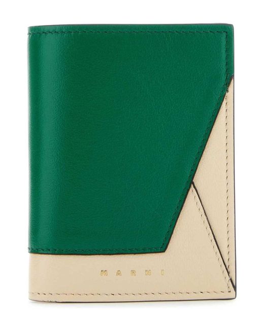 Marni Green Brieftasche