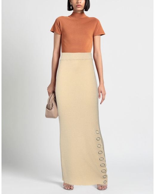 Jil Sander Natural Maxi Skirt