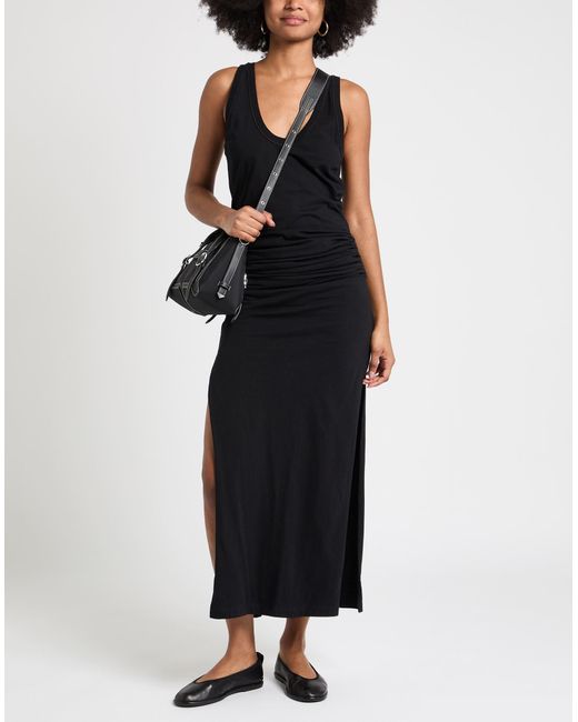 Laneus Black Maxi Dress Cotton