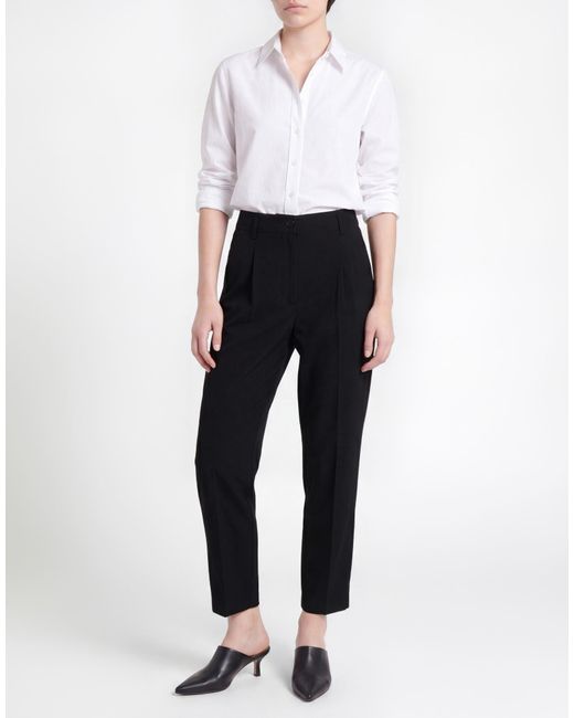 Kiltie Black Pants Virgin Wool, Elastane