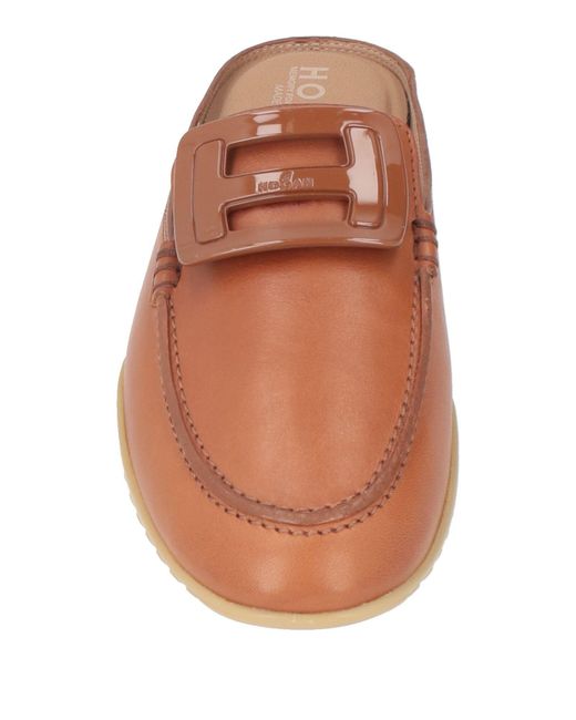 Hogan Brown Mules & Clogs Leather