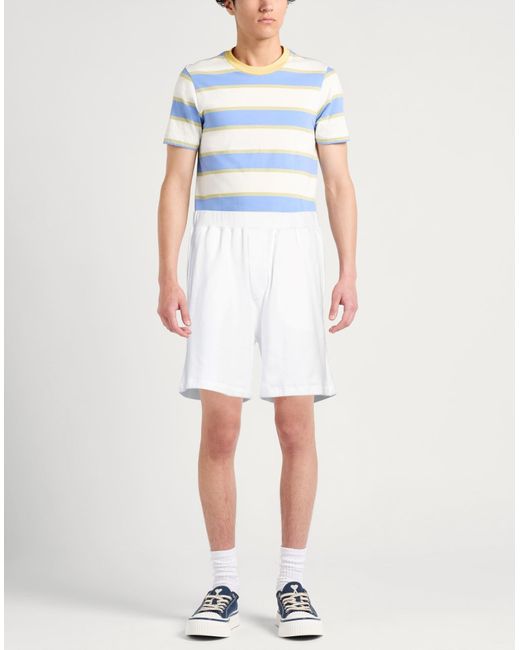 DSquared² White Shorts & Bermuda Shorts Cotton, Elastane for men