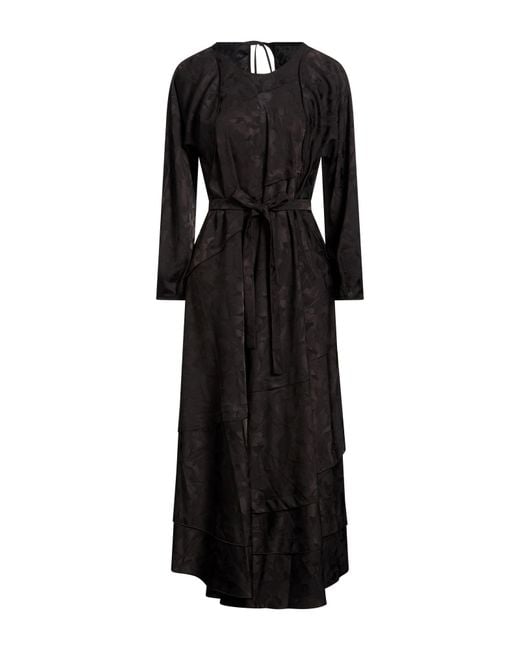 High Black Midi Dress