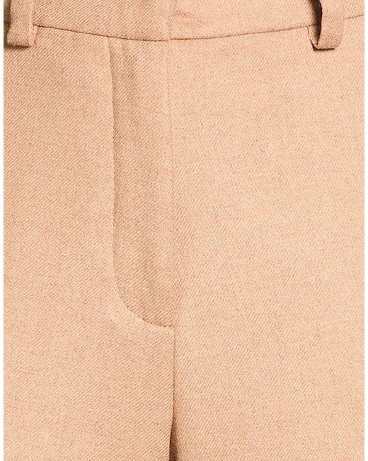 Alysi Natural Camel Pants Viscose, Wool, Polyester, Elastane