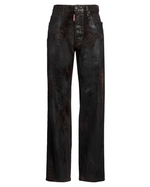 DSquared² Black Jeans Cotton, Polyester, Elastane