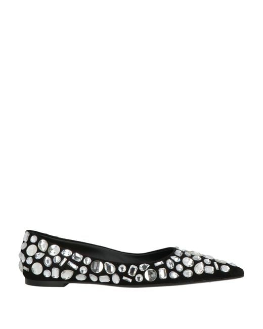 Dolce & Gabbana White Ballet Flats Leather