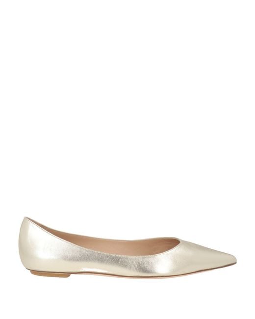 Stuart Weitzman Natural Ballet Flats