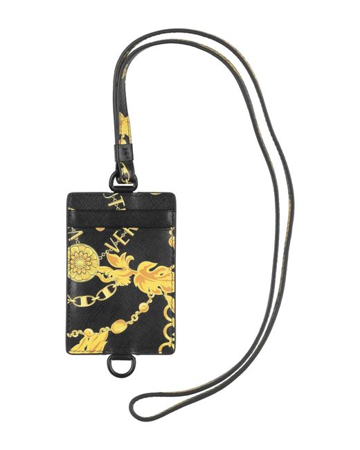 Versace Jeans Couture Metallic Crossbody Wallet for men
