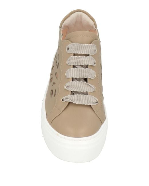 Agl Attilio Giusti Leombruni Natural Khaki Sneakers Leather