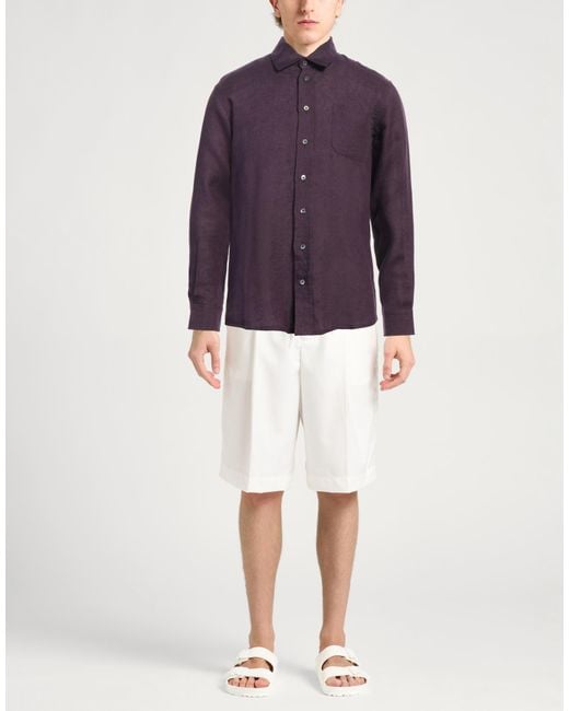 Alpha Studio Purple Shirt for men