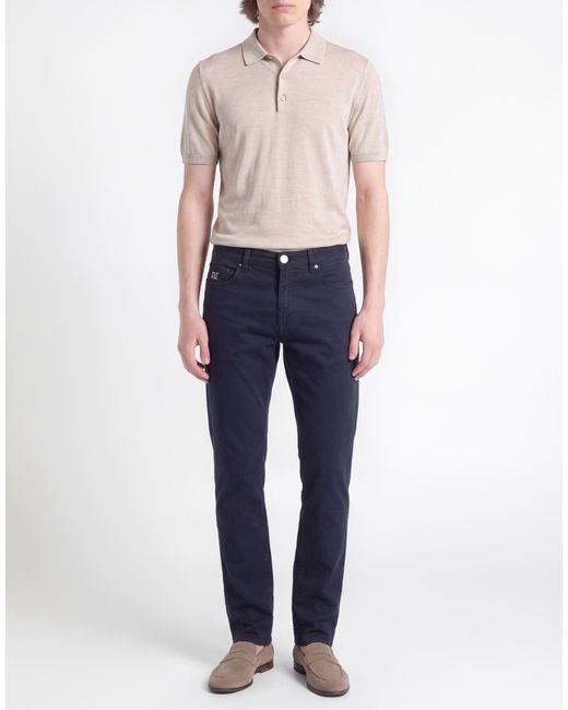 Tramarossa Blue Midnight Pants Cotton, Modal, Polyester, Polyurethane for men